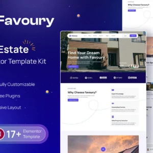Favoury - Property Agency Elementor Template Kit